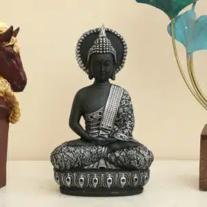 Polyresin Akira Meditation Buddha Showpiece God Idol Figurine Table Decor Small