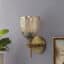 Crystal Flute Wall Sconce - Fluted Glass Wall Light in Antique Brass