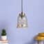 Crystal Bell Pendant Lamp - Diamond-Cut Glass Hanging Ceiling Light