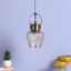 Vintage Crystal Lantern Pendant Lamp - Diamond-Cut Glass Ceiling Light