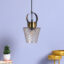 Halo Cone Pendant Lamp - Diamond-Cut Crystal Glass Ceiling Light