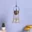 Crystal Cascade Pendant Lamp - Textured Glass Hanging Ceiling Light