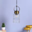 Crystal Elegance Pendant Lamp - Textured Glass Ceiling Hanging Light