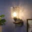 Crystal Starfall Wall Sconce - Cut Glass Wall Light for Staircases