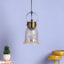 Crystal Charm Pendant Lamp - Diamond-Cut Glass Ceiling Light
