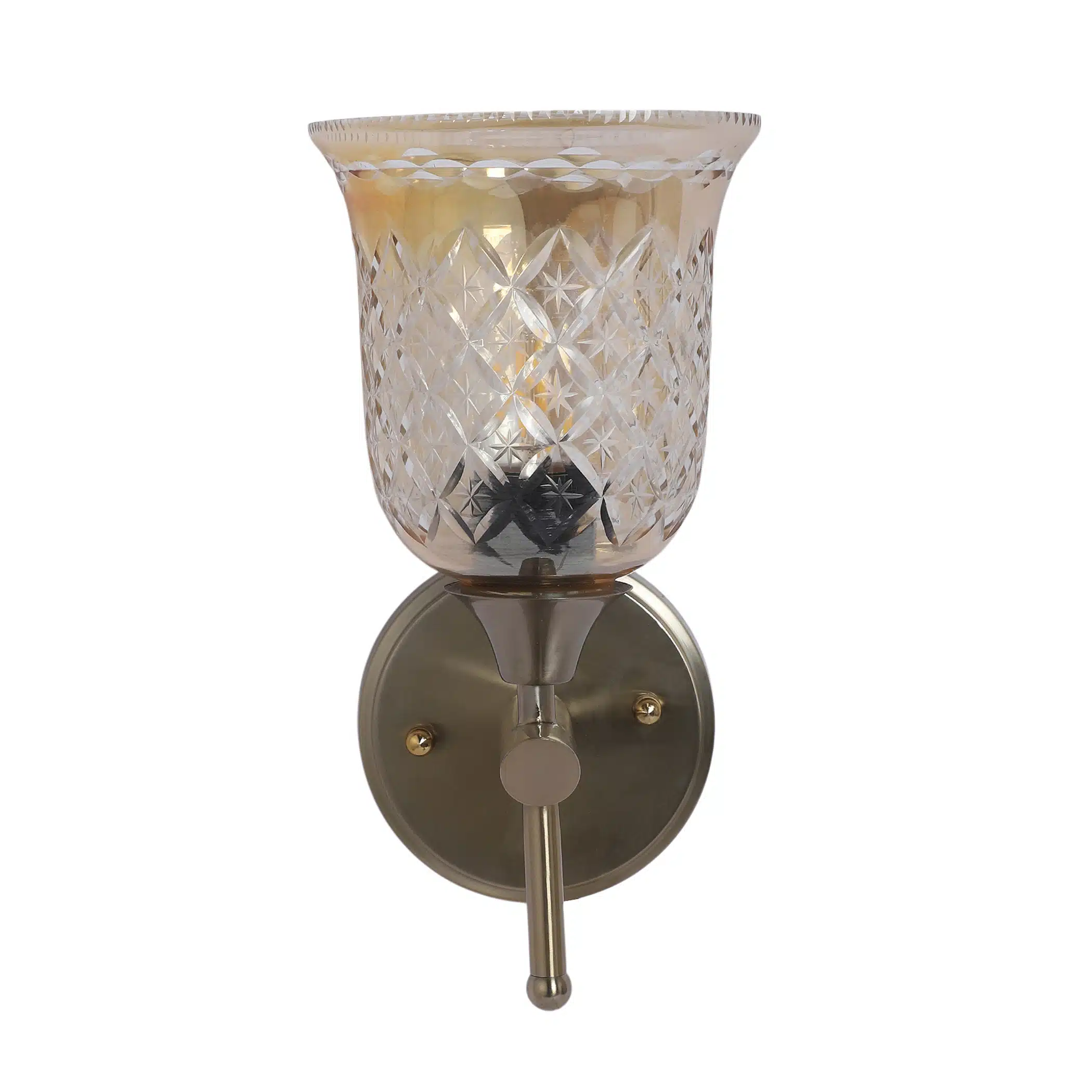 Crystal Tulip Wall Sconce - Decorative Cut Glass Wall Light for Home - Image 8