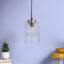 Crystal Harmony Pendant Lamp - Textured Glass Cylinder Ceiling Light