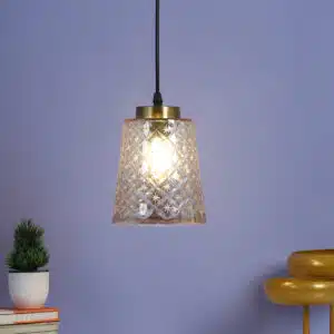 Starlight Star-Cut Crystal Pendant Lamp - Brass Ceiling Light