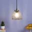 Aurora Dome Pendant Lamp - Diamond-Cut Crystal Ceiling Light