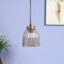 Fluted Glow Ribbed Glass Pendant Lamp - Hanging Ceiling Light
