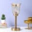 Crystal Chalice Table Lamp - Diamond-Cut Glass Decorative Table Light