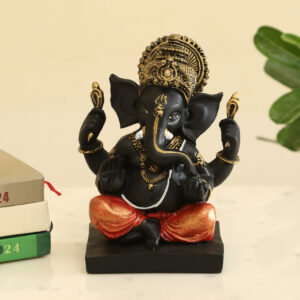 Polyresin Bhupati Ganesha God Idol Showpiece Figurine Table Decor