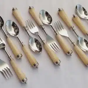 White Stainless Steel Cutlery Set Of 12