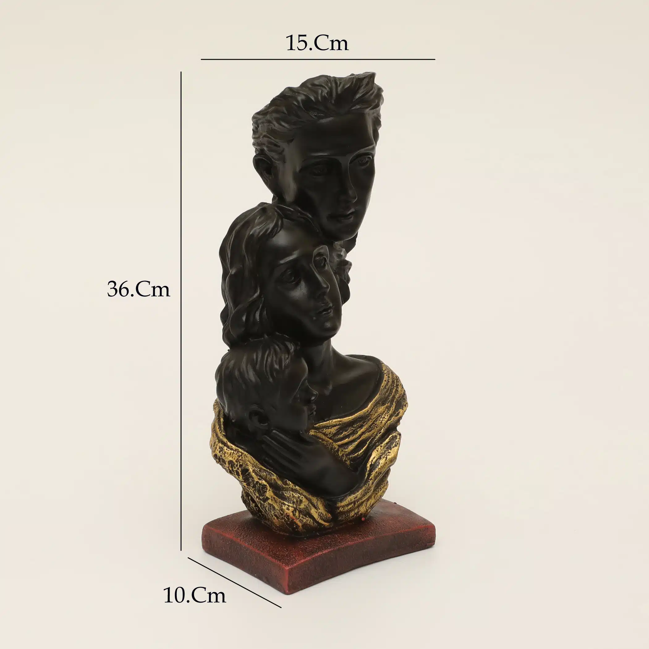 Family Showpiece - Cute Family Polyresin Figurine Table Decor - Image 2