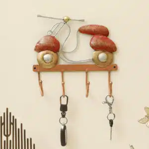 Victor Scooter Metal Wall Hooks for Keys | 4-Hook Holder