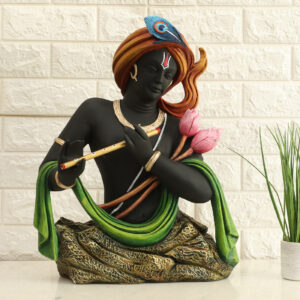 Polyresin Kanha/2 God Idol Showpiece Figurine Table Decor