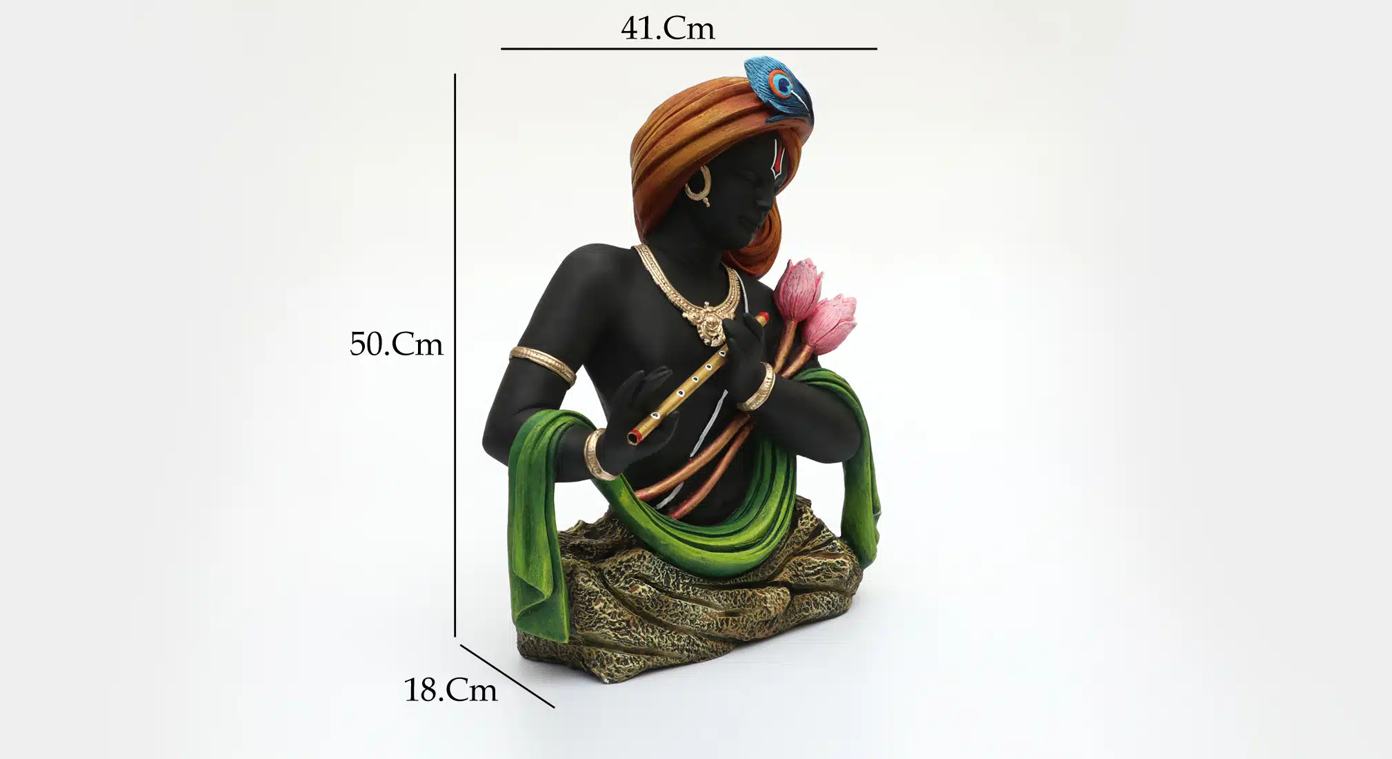 Kanha Idol - Polyresin Krishna God Statue Showpiece Decor - Image 2