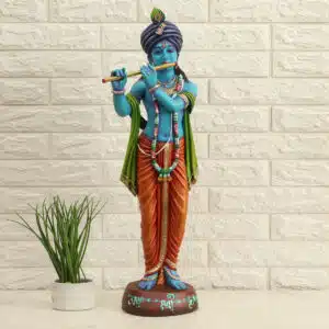 Lord Krishna Idol - Polyresin God Statue Showpiece Table Decor