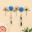 Lyla Eye Metal Wall Hooks for Keys | 5-Hook Holder