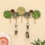 Lipi Round Abstract Metal Wall Hooks for Keys | 5-Hook Holder