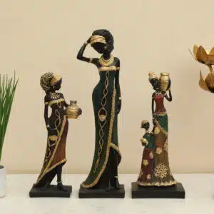 Family Figurine - Kita Lady Family Polyresin Showpiece Decor