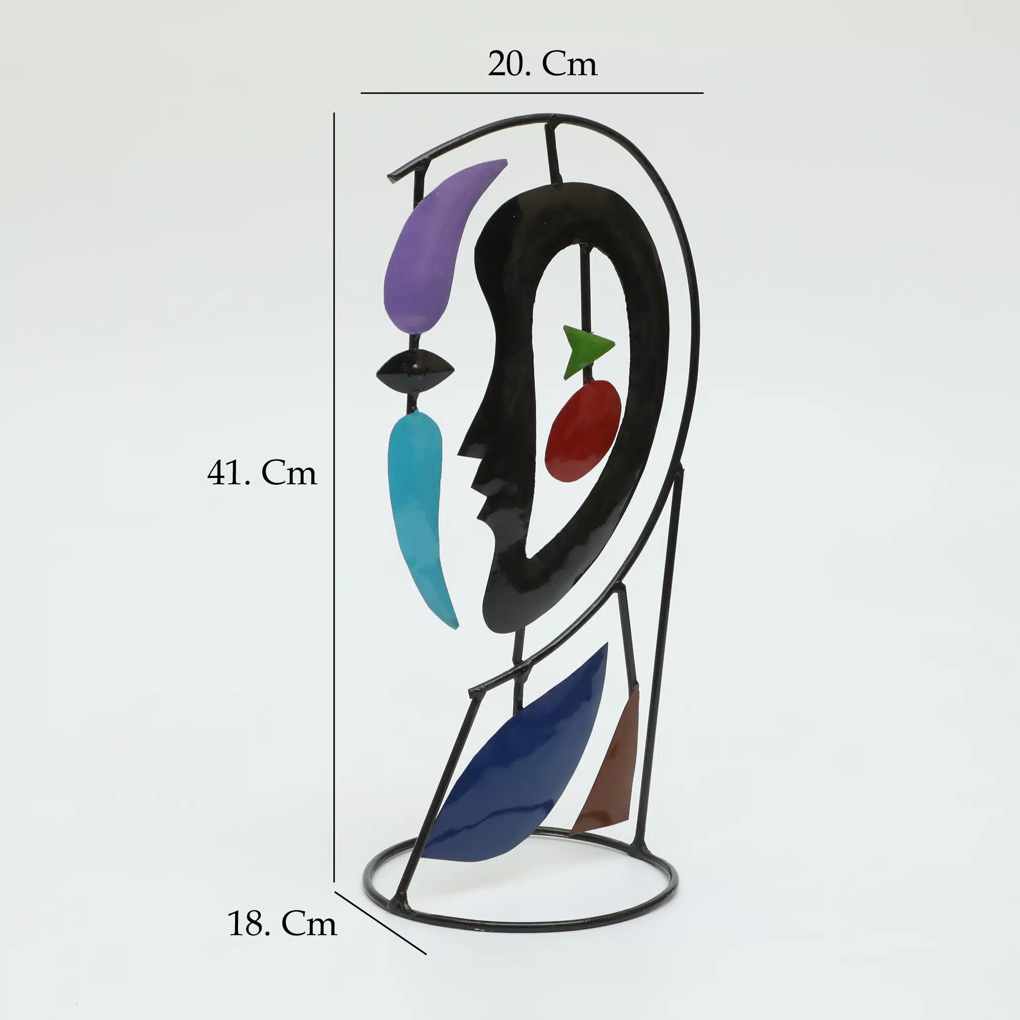 Metal Tori Face Figurine Showpiece Table Decor - Image 2