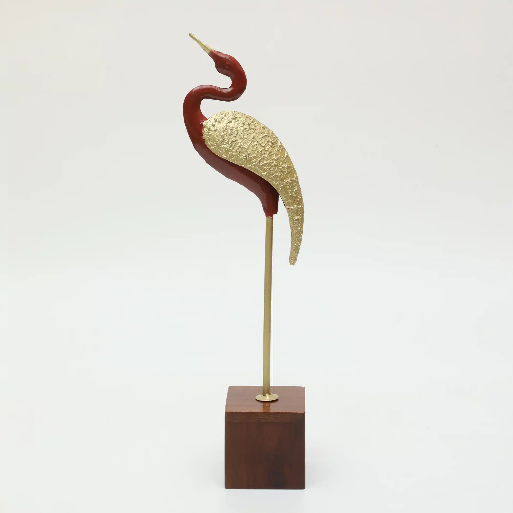 Metal & Wood Fabo Bird/1 Figurine Showpiece Table Decor - Image 3