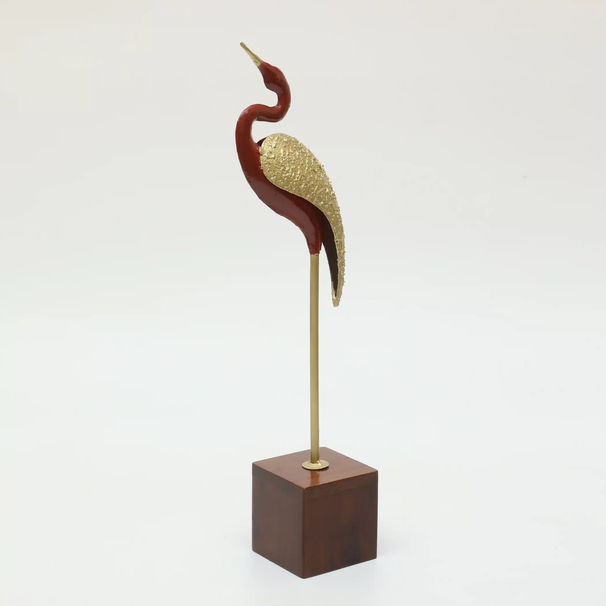 Metal & Wood Fabo Bird/1 Figurine Showpiece Table Decor - Image 4