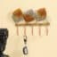 Leaf Wall Hooks for Keys - Lux Leafs Metal 5-Hook Holder