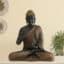 Buddha Statue Blessing - Bento Black Gold Polyresin Idol