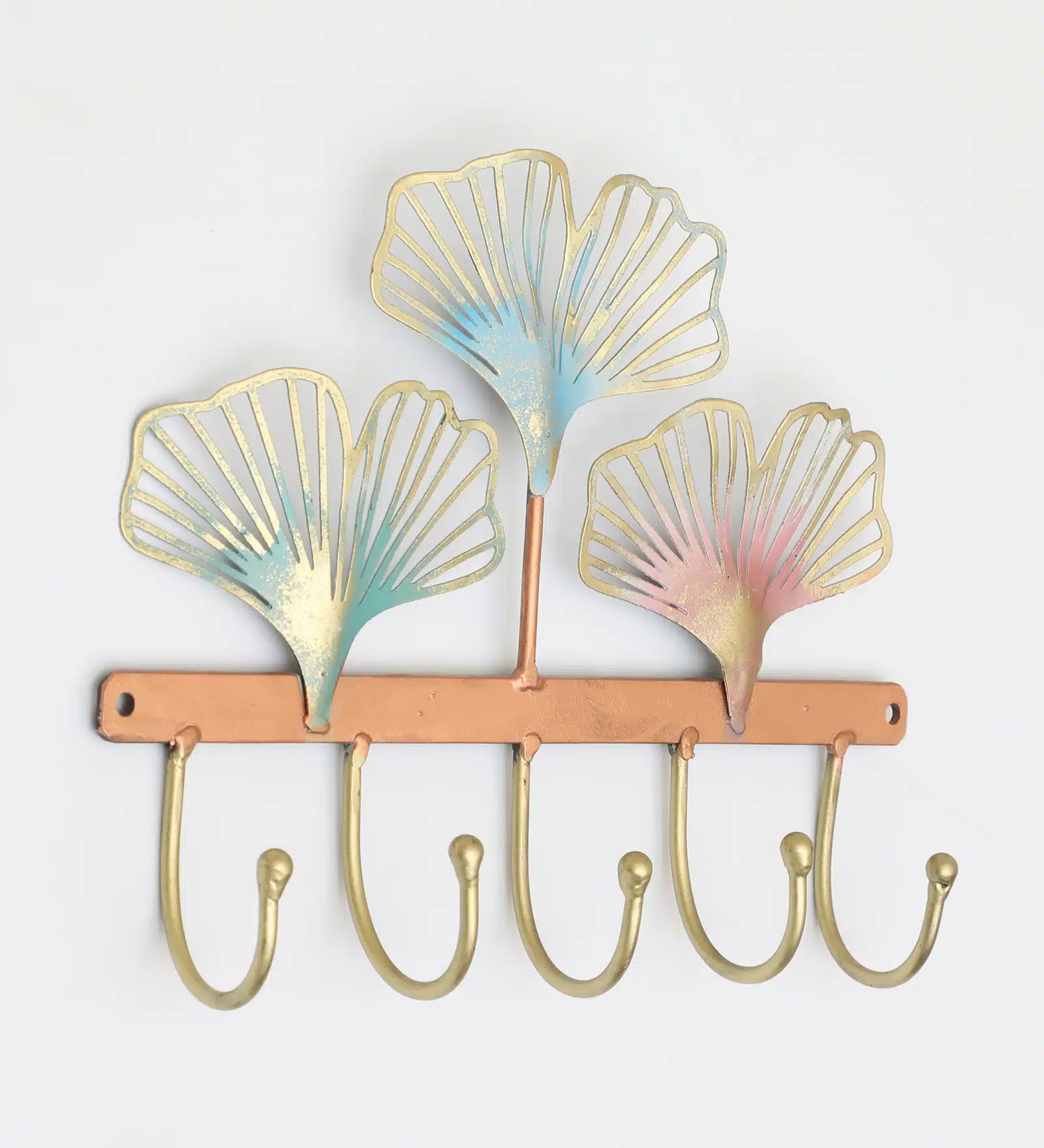 Ginko Key Holder for Wall - Mark Metal 5-Hook Key Rack - Image 3