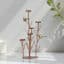 Metal Multicolor Like Bird on Leaf with Candle Holders Table Decor Showpiece