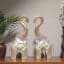 Elephant Showpiece Set of 2 Thanos Hand Painted Table Decor