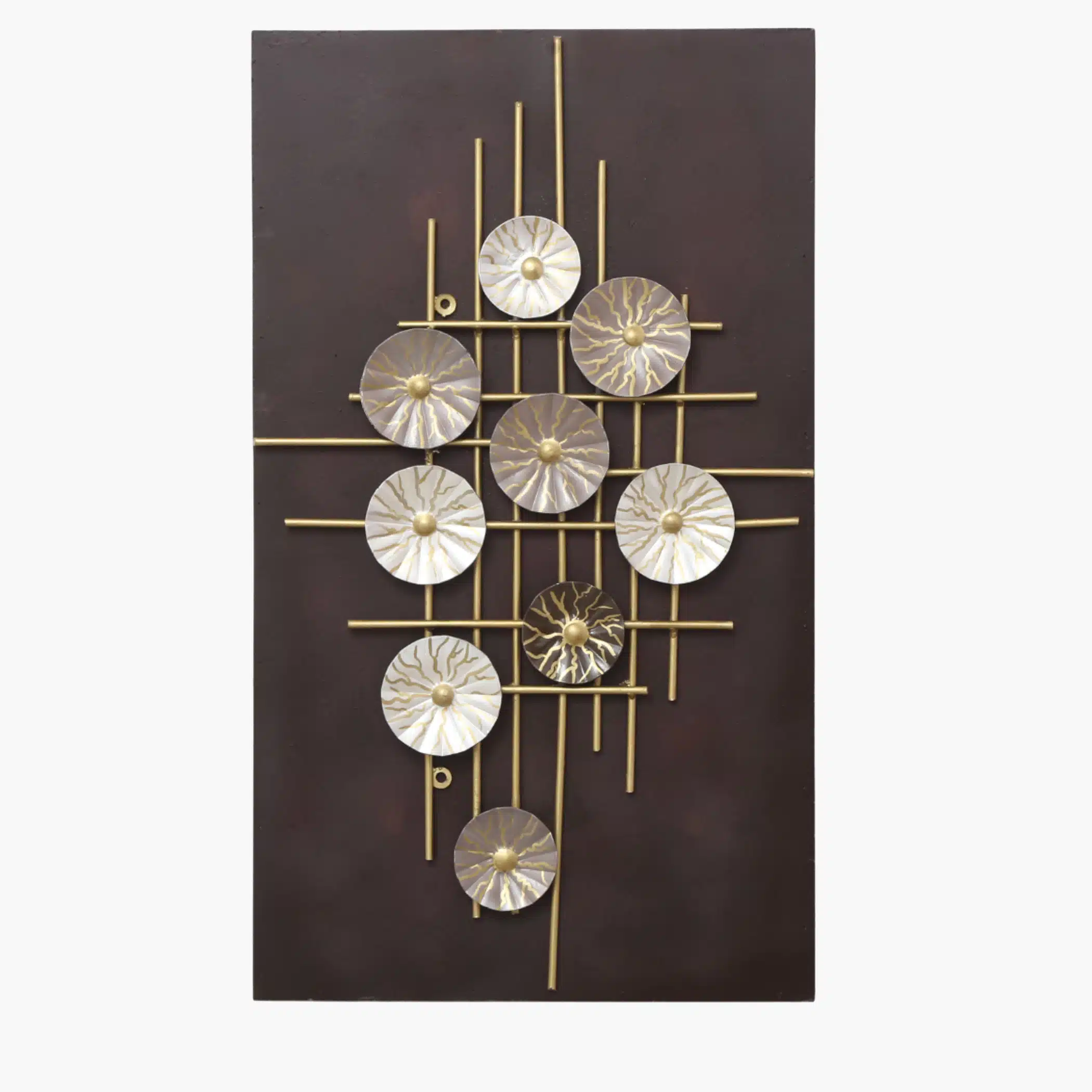 Circle Wall Frame - Warda Multicolor Metal on Board Decor - Image 2