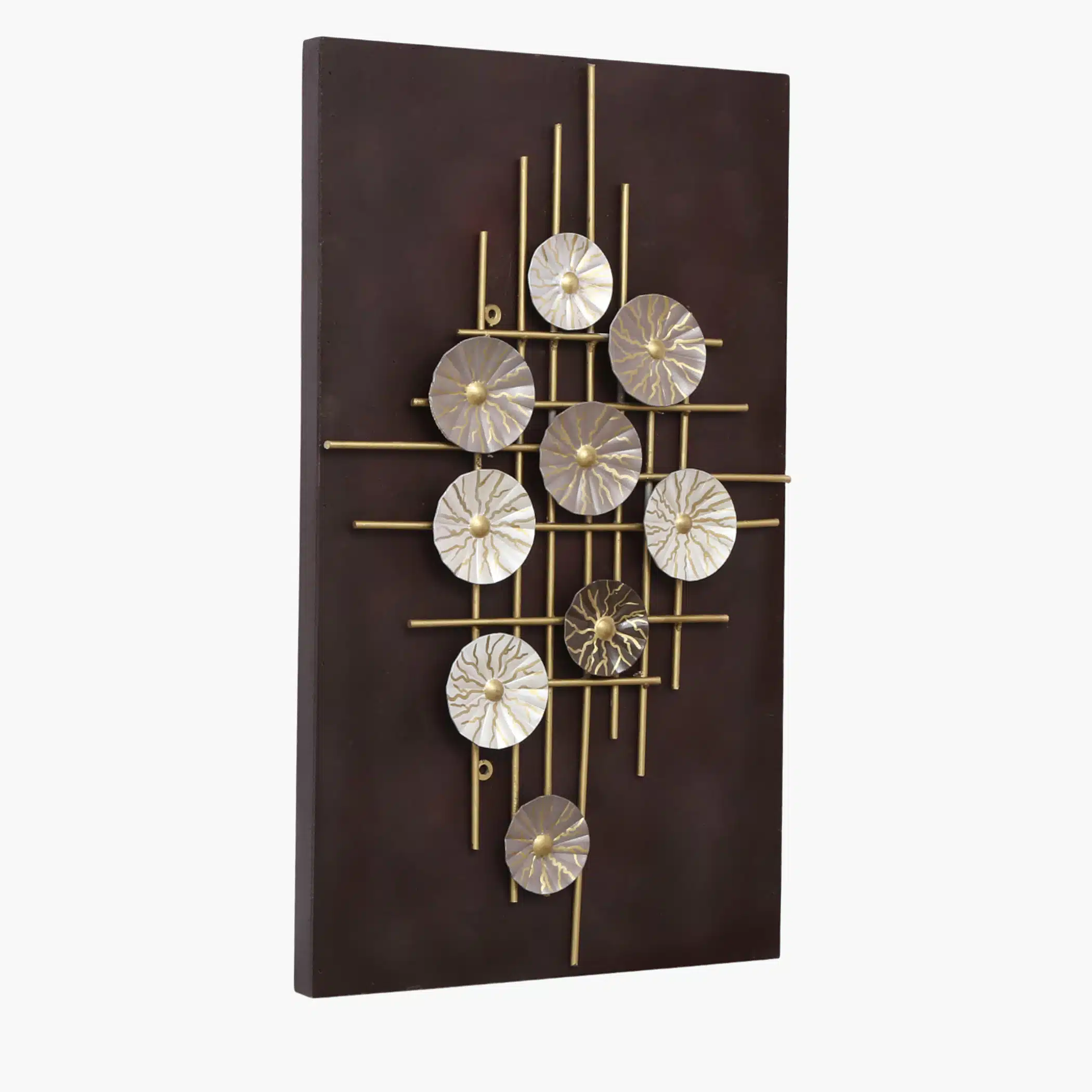 Circle Wall Frame - Warda Multicolor Metal on Board Decor - Image 3