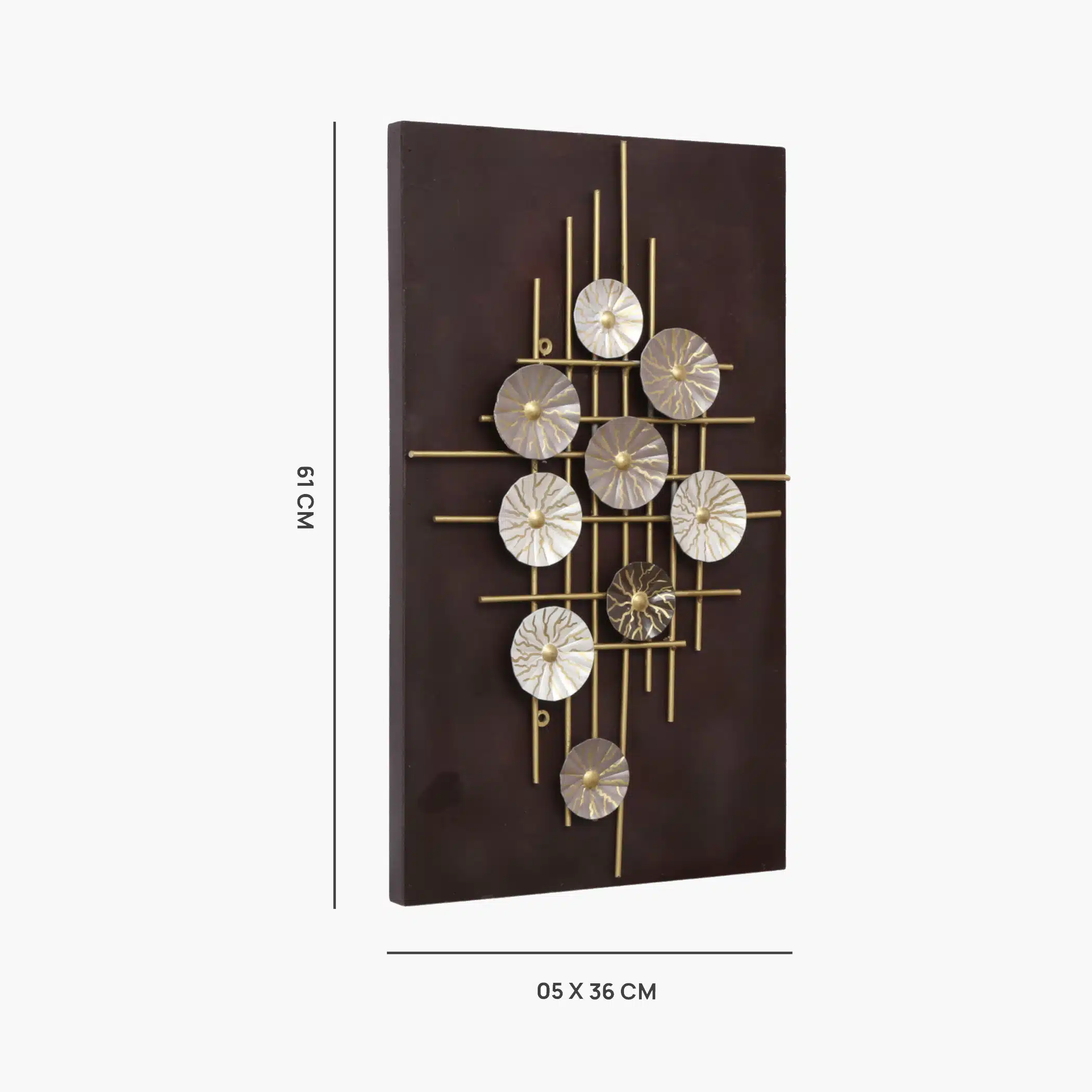 Circle Wall Frame - Warda Multicolor Metal on Board Decor - Image 4