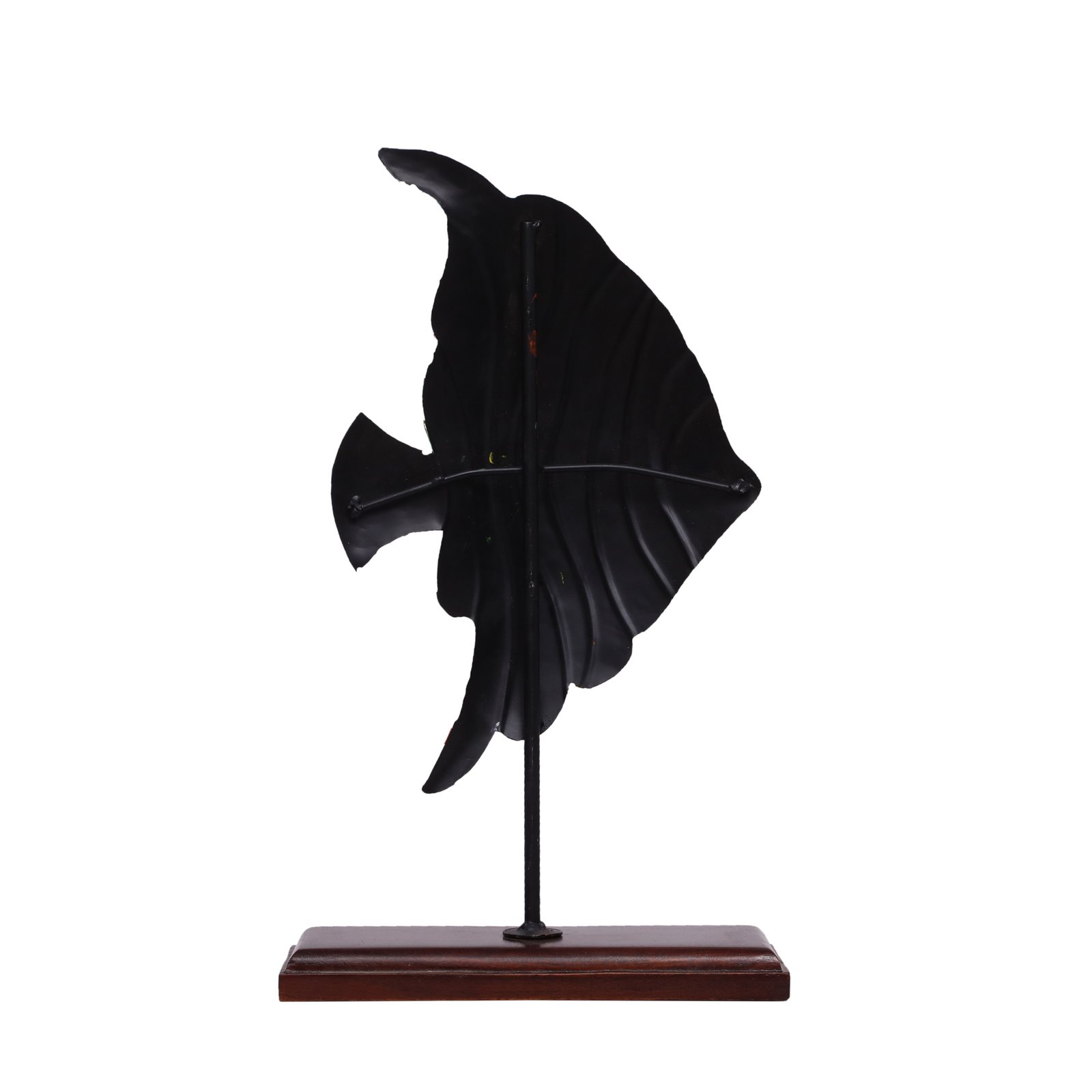 Metal & Wood Cod Hand Painted Fish Showpiece Table Decor - Image 5