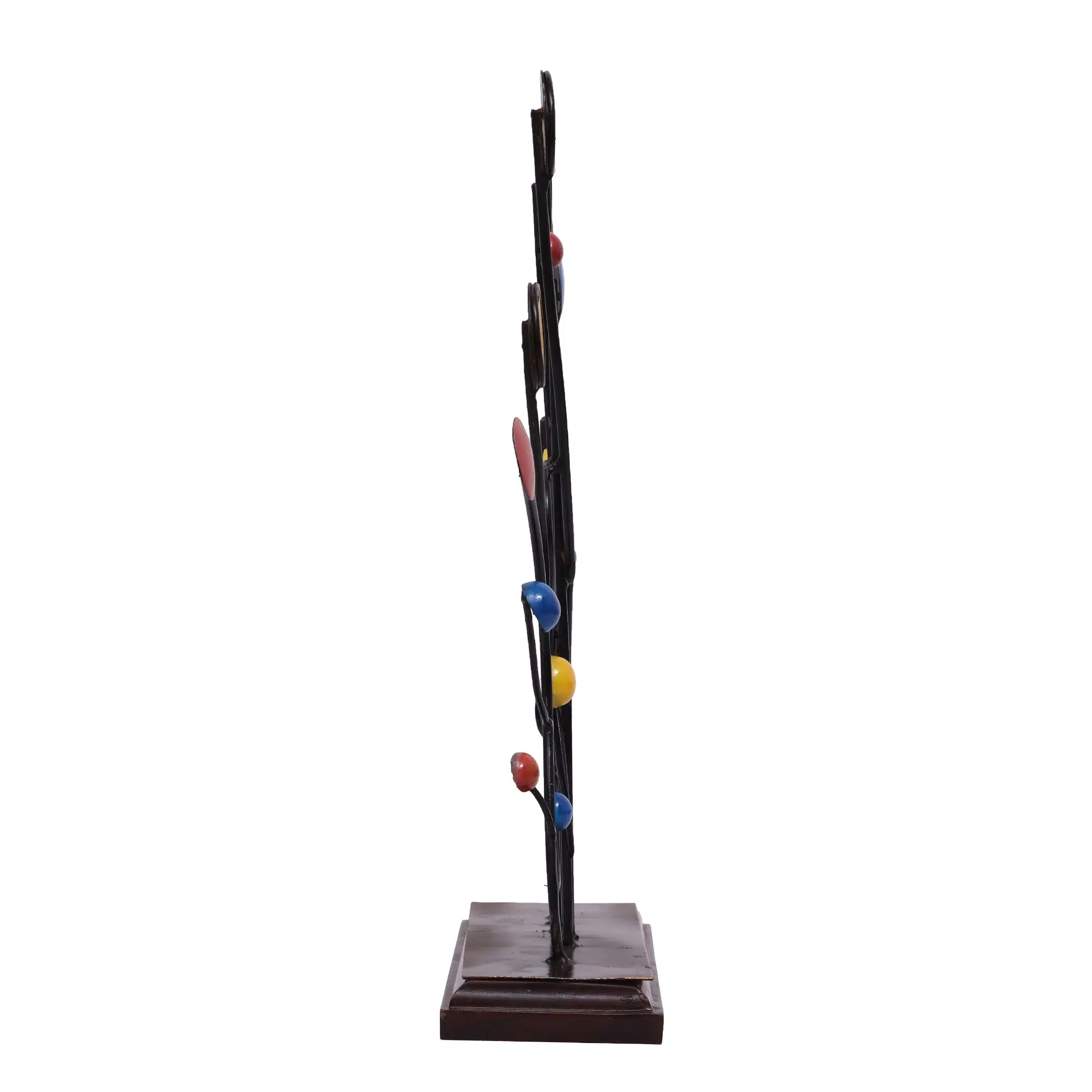 Metal & Wood Emily Round Abstract Showpiece Table Decor - Image 4