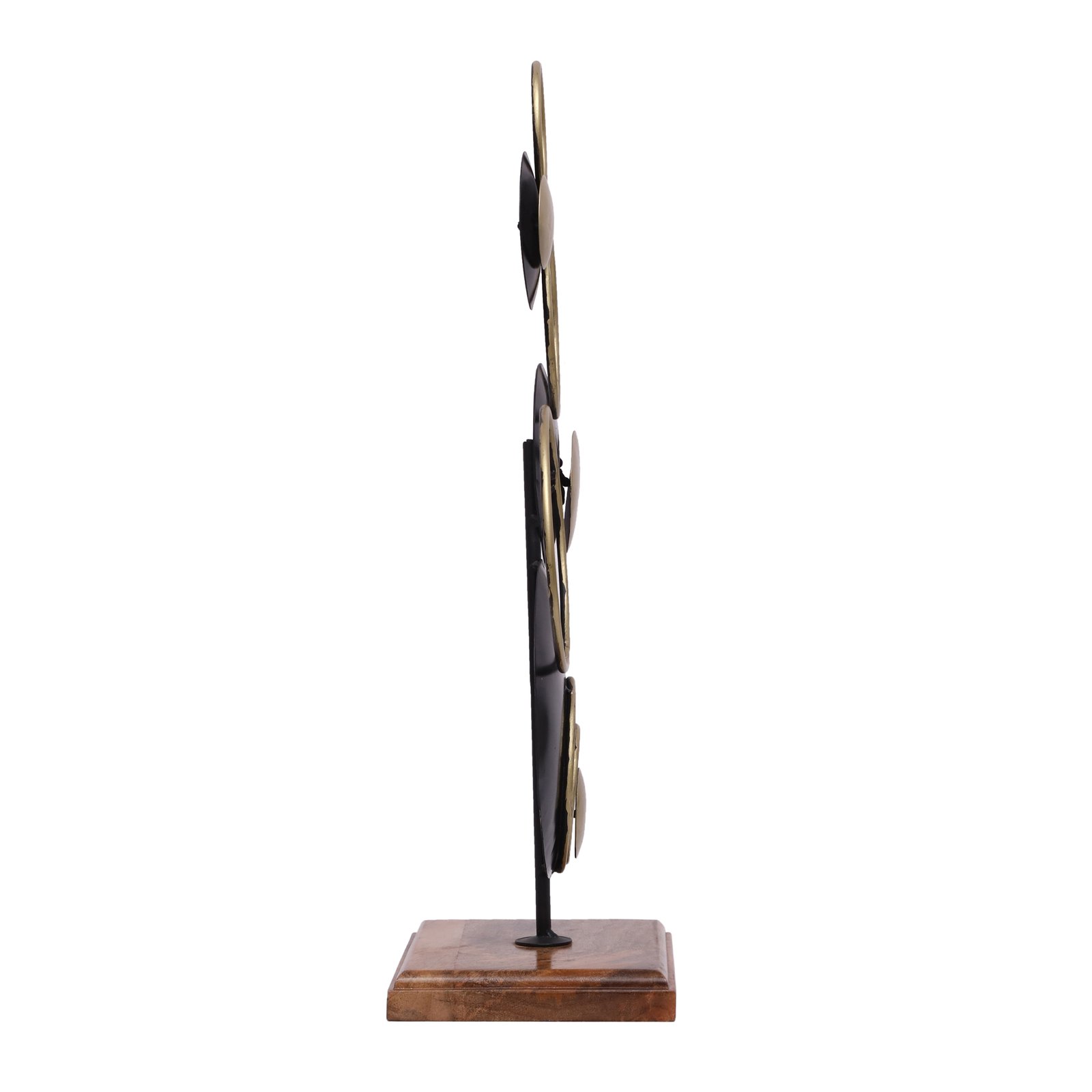 Metal & Wood Multicolor Luke Abstract Table Decor Showpiece - Image 4