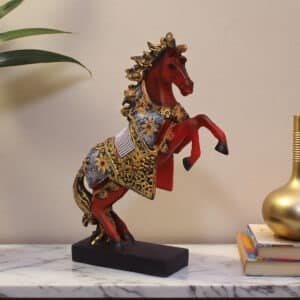 Polyresin Multicolor Jewellery Horse/1 Table Decor Sculpture