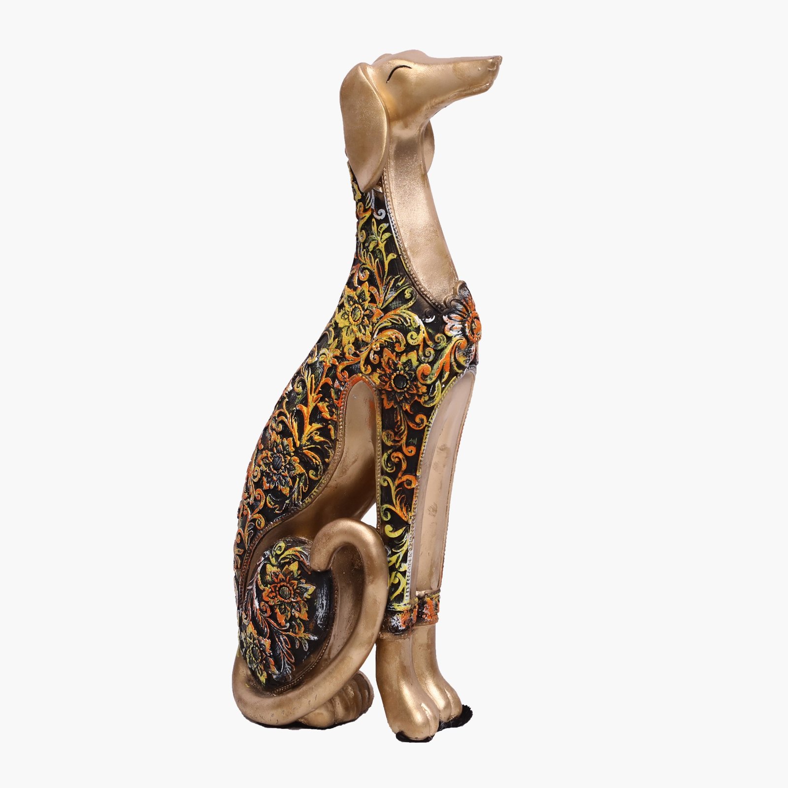 Polyresin Multicolor Dog Big Table Decor Sculpture - Image 2