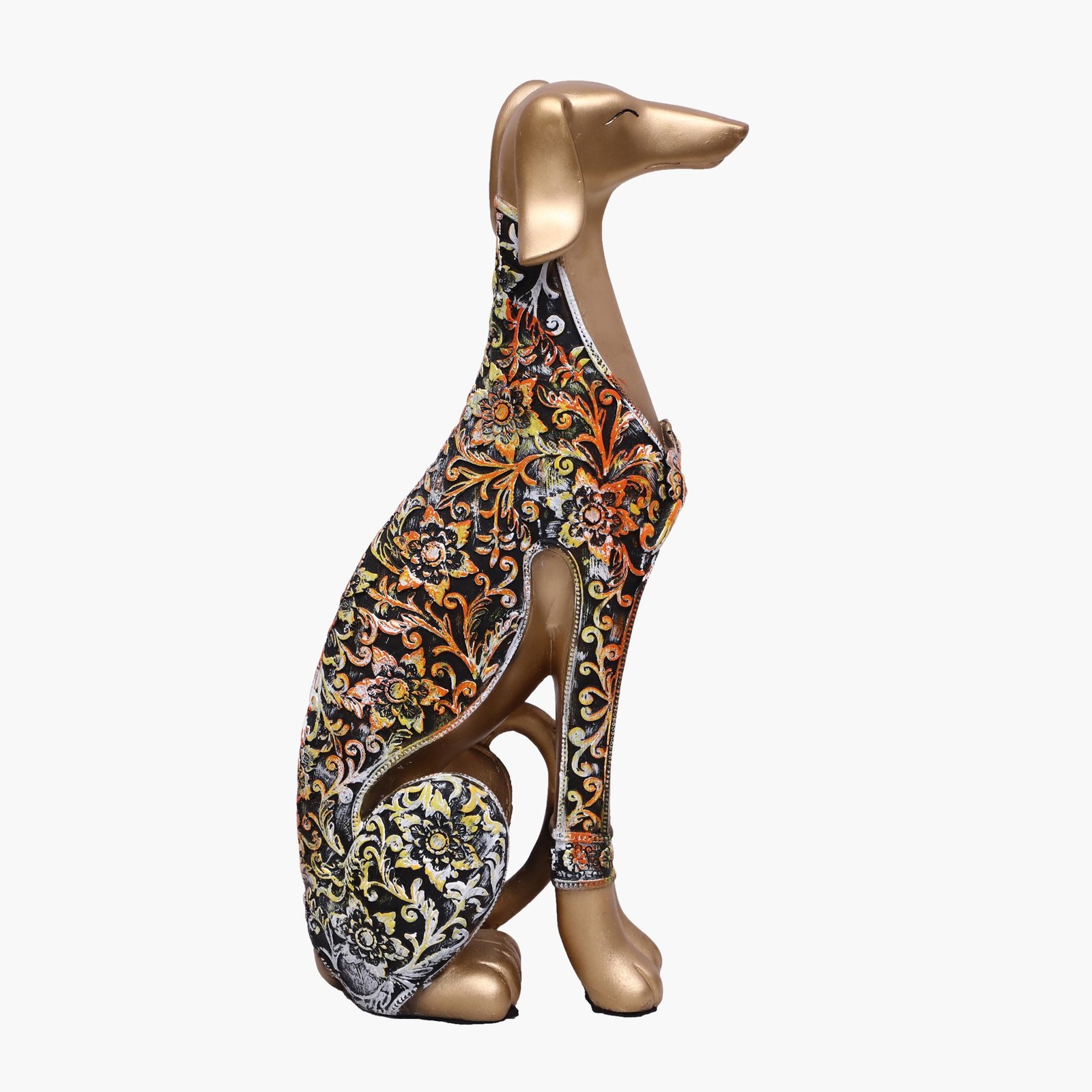 Polyresin Multicolor Dog Small Table Decor Sculpture - Image 5