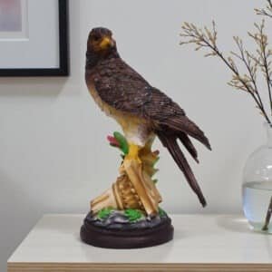 Polyresin Multicolor Eagle Table Decor Sculpture