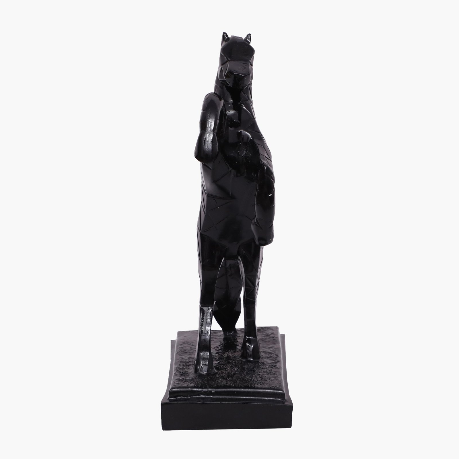 Polyresin Black Diamond Horse/1 Table Decor Sculpture - Image 4