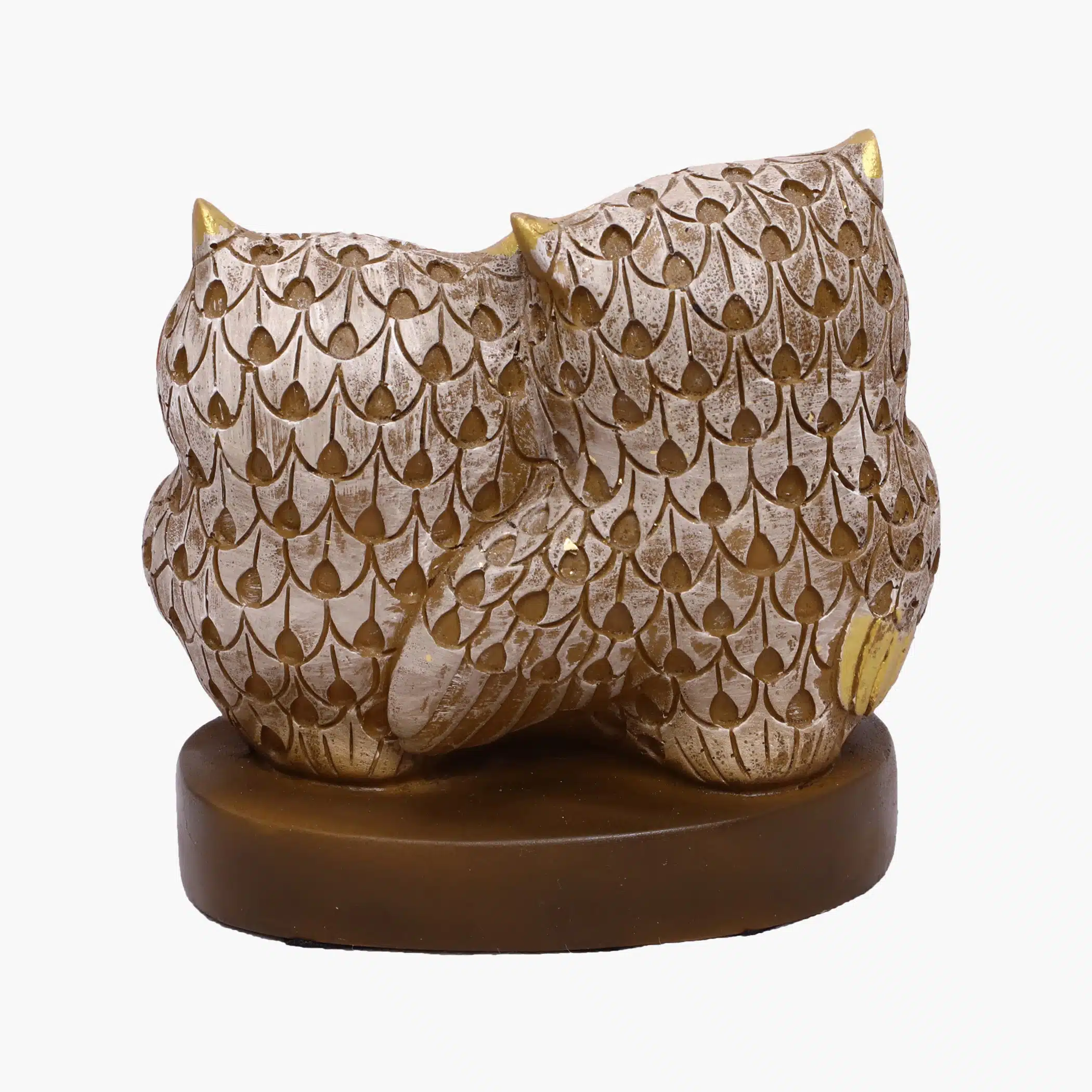 Owl Showpiece Set of 3 - Polyresin Multicolor Table Decor - Image 5
