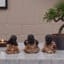 Antique Monk Figurine Set of 3 – Small Resin Showpiece