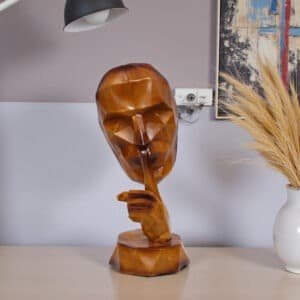 Polyresin Multicolor Diamond Face/2 Figurine Showpiece Table Decor