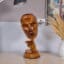 Face Sculpture Showpiece – Diamond Multicolor Resin Decor