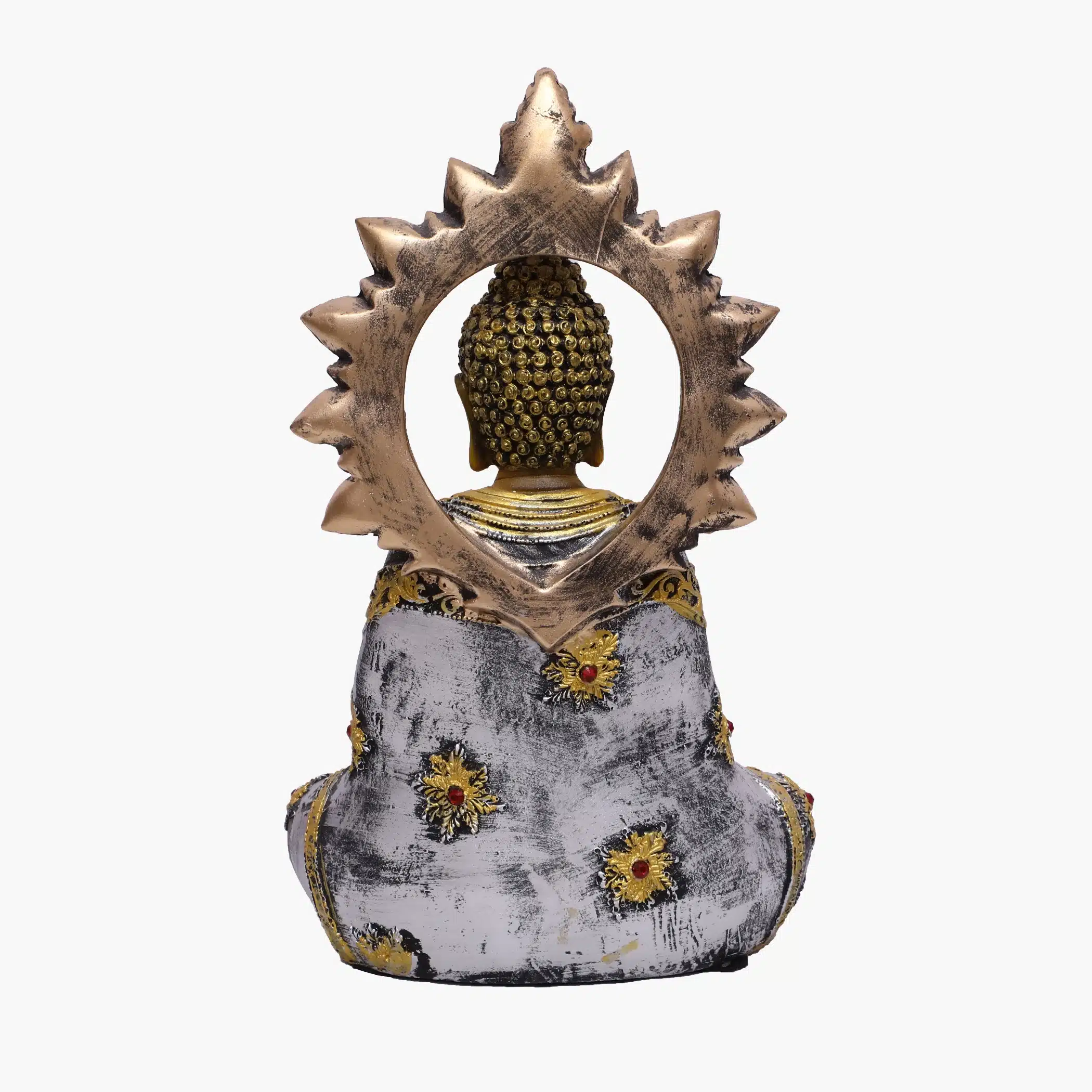 Brown Buddha Statue Large – Chakkra Polyresin Decor - Image 5