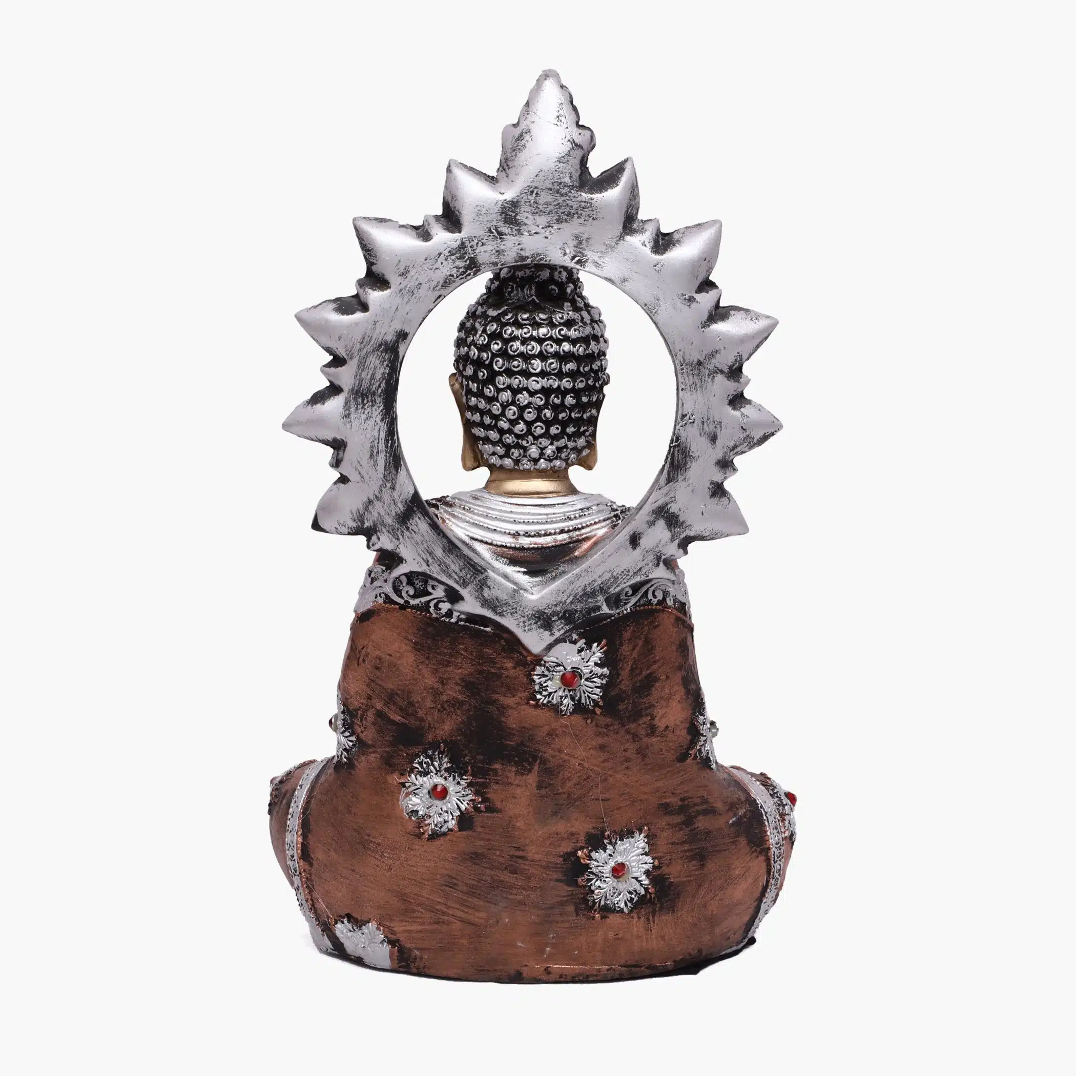 Small Golden Buddha Statue – Chakkra Polyresin Decor - Image 5